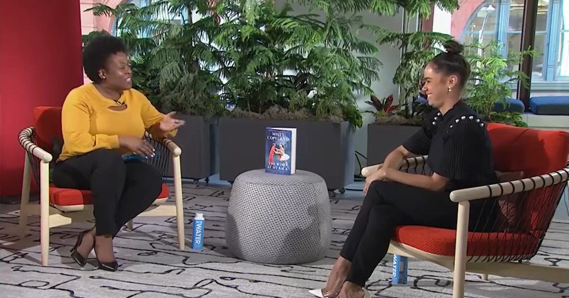 Aliesha Pulliam interviewing author Misty Copeland in New York