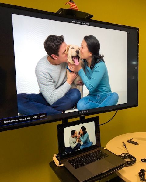 Maren & Daniel McKay with their dog Echo for Trupanion